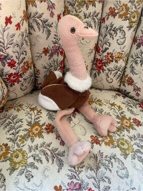Ty Beanie Baby Ostrich “Stretch” Y2K Collectible Fun Girlhood Kids Millenial